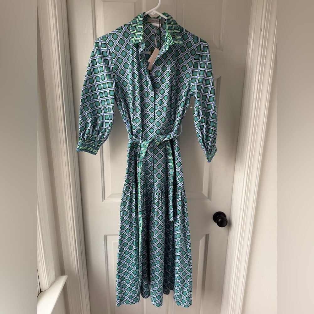 NWT Marella Kaya Cotton Poplin Maxi Dress Size 0
